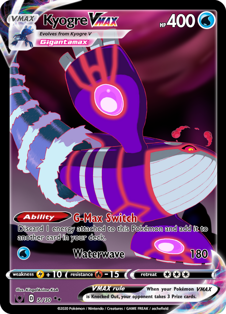 Kyogre vmax by ifcandycorn on DeviantArt