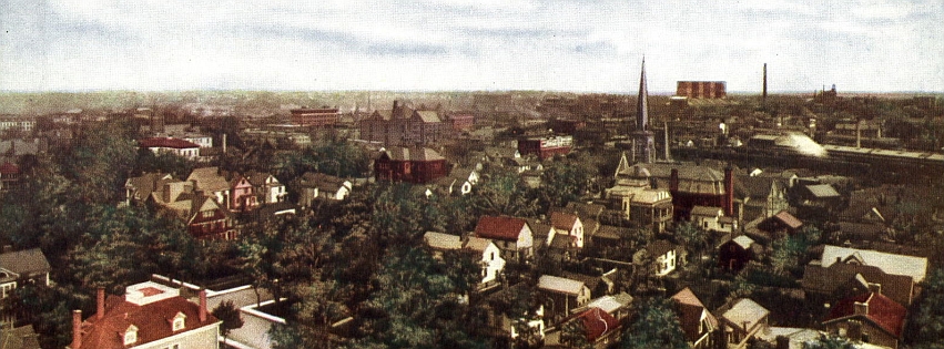 Bird's Eye View of Niagara Falls NY (early 1900s)