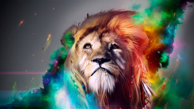 HD-Multicolor Lion Designed -Uenaoxch