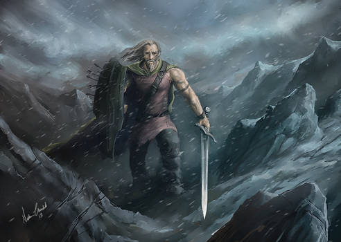 Barbarian in the mountains