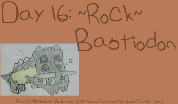 PokedexXY Day 16: Favorite Rock Type