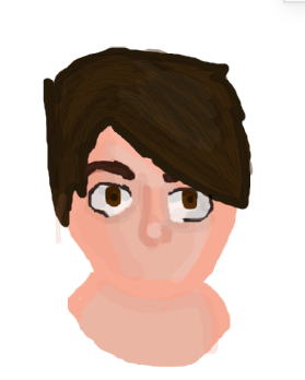 Dan Howell (mouthless cause I cant draw them XD)