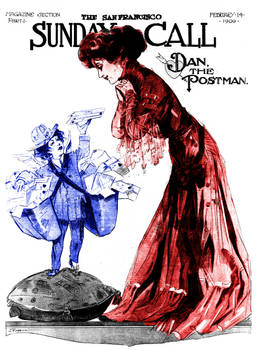 J Rogers 'Dan the Postman' Valentine cover 1909