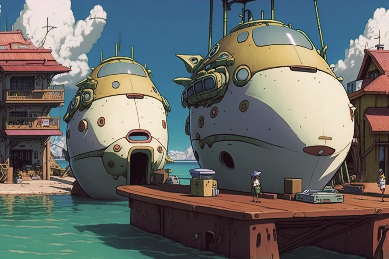 Ferry Harbour - Midjourney