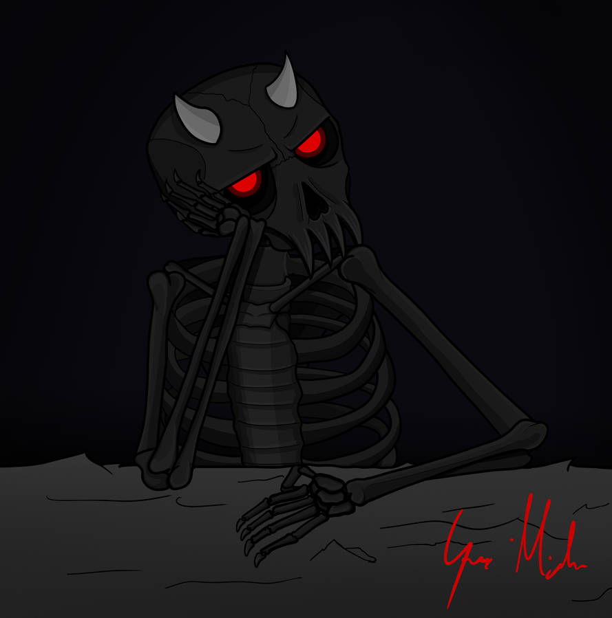 Skeleton Getting Angry Annoyed Dark Skeleton by 1Bobu on DeviantArt