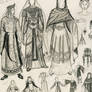 Byzantine clothing sketch