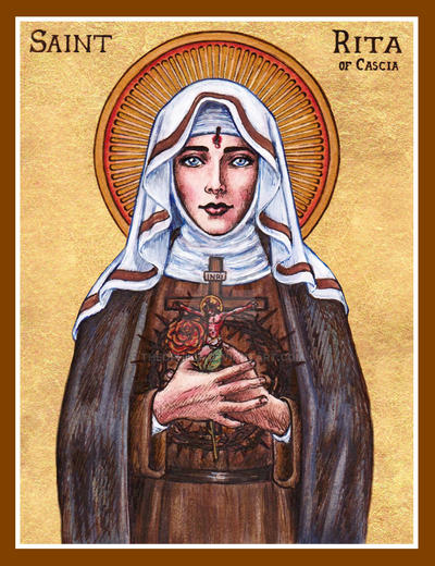 St. Rita of Cascia icon by Theophilia on DeviantArt
