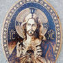 Sacred Heart of Jesus III - Pyrography