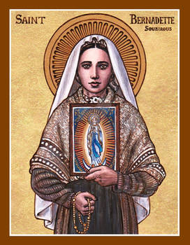 St. Bernadette Soubirous of Lourdes icon