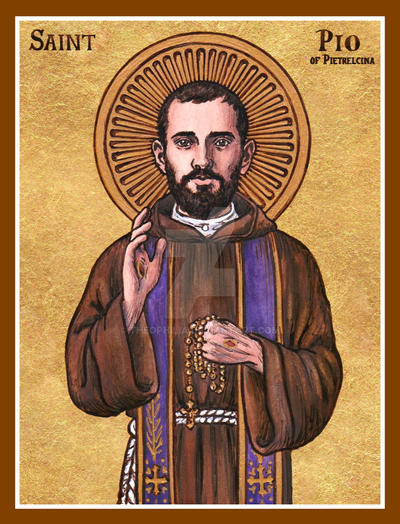 St. Pio of Pietrelcina icon by Theophilia on DeviantArt