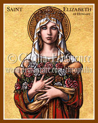 St. Elizabeth of Hungary icon by Theophilia