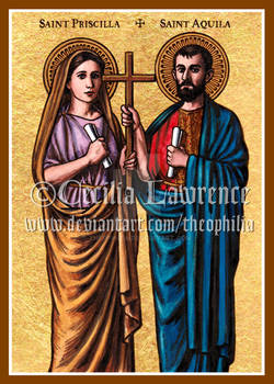 Saints Priscilla and Aquila icon