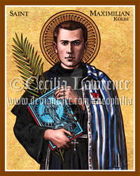 St. Maximilian Kolbe icon by Theophilia