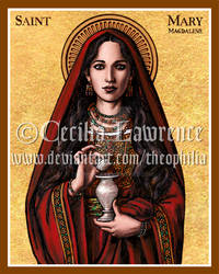 St. Mary Magdalene icon II by Theophilia