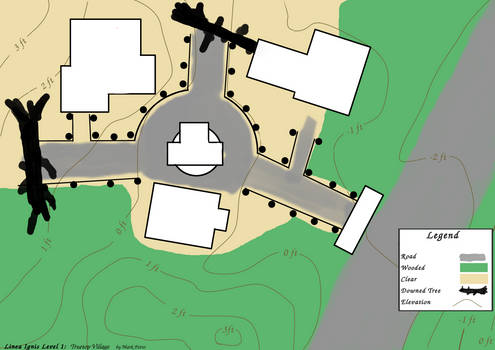 Level design topographical map