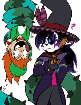 El Calavera and RabbidYoshi gijinka