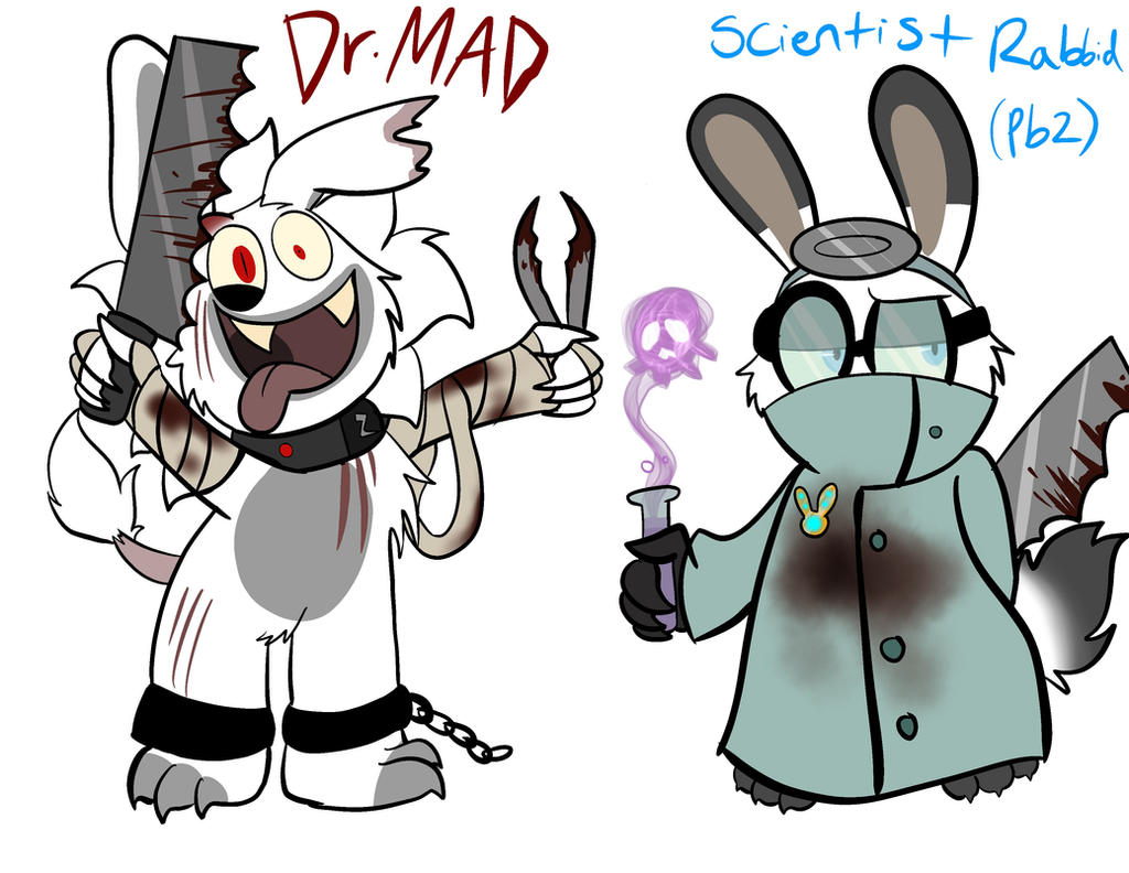 Dr. Mad Rabbid and Scientist Rabbid Murder AU by CinderHollow13 on ...