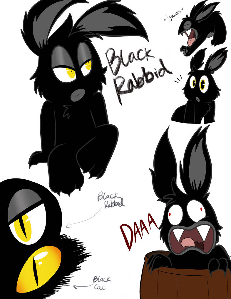 Dapper Black Rabbit Deviantart Black Rabbid doodles by CinderHollow13 on DeviantArt