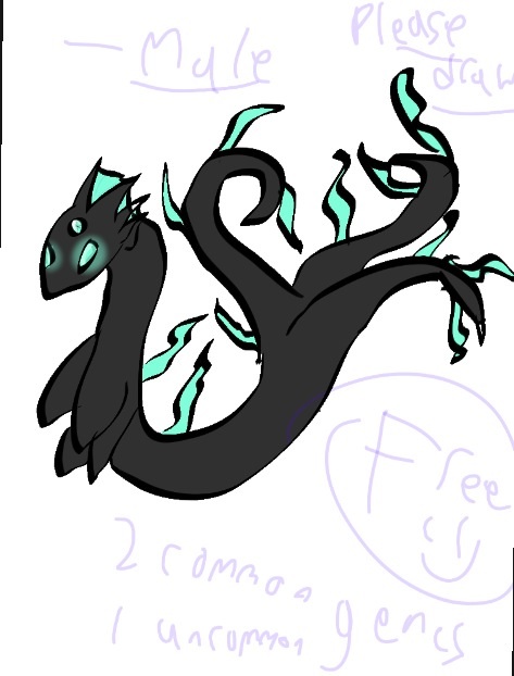 Aqua serpent- free adopt!