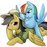 Rainbow Dash with Daring Do