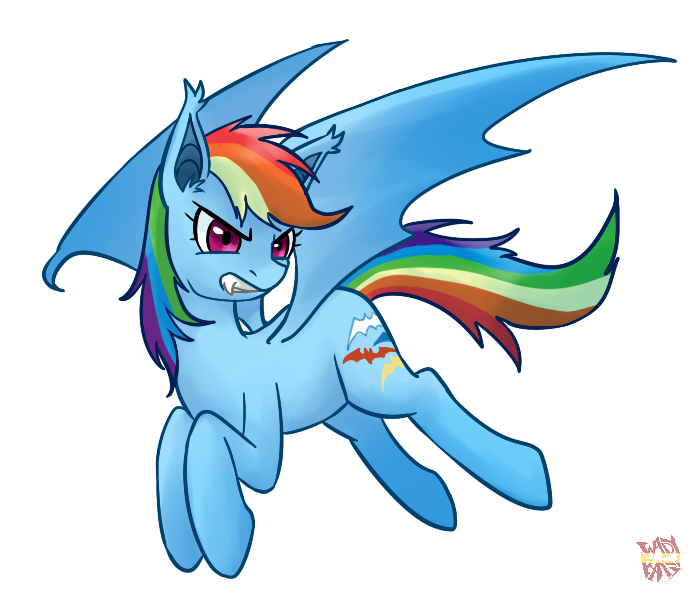 Rainbow Dash Bat