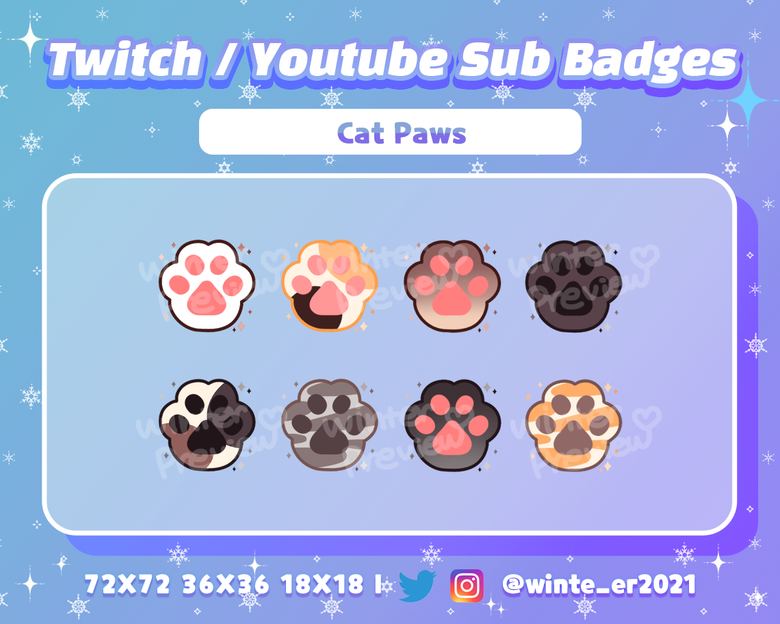 Twitch Sub Badge: Kitty by nicodesign06 on DeviantArt