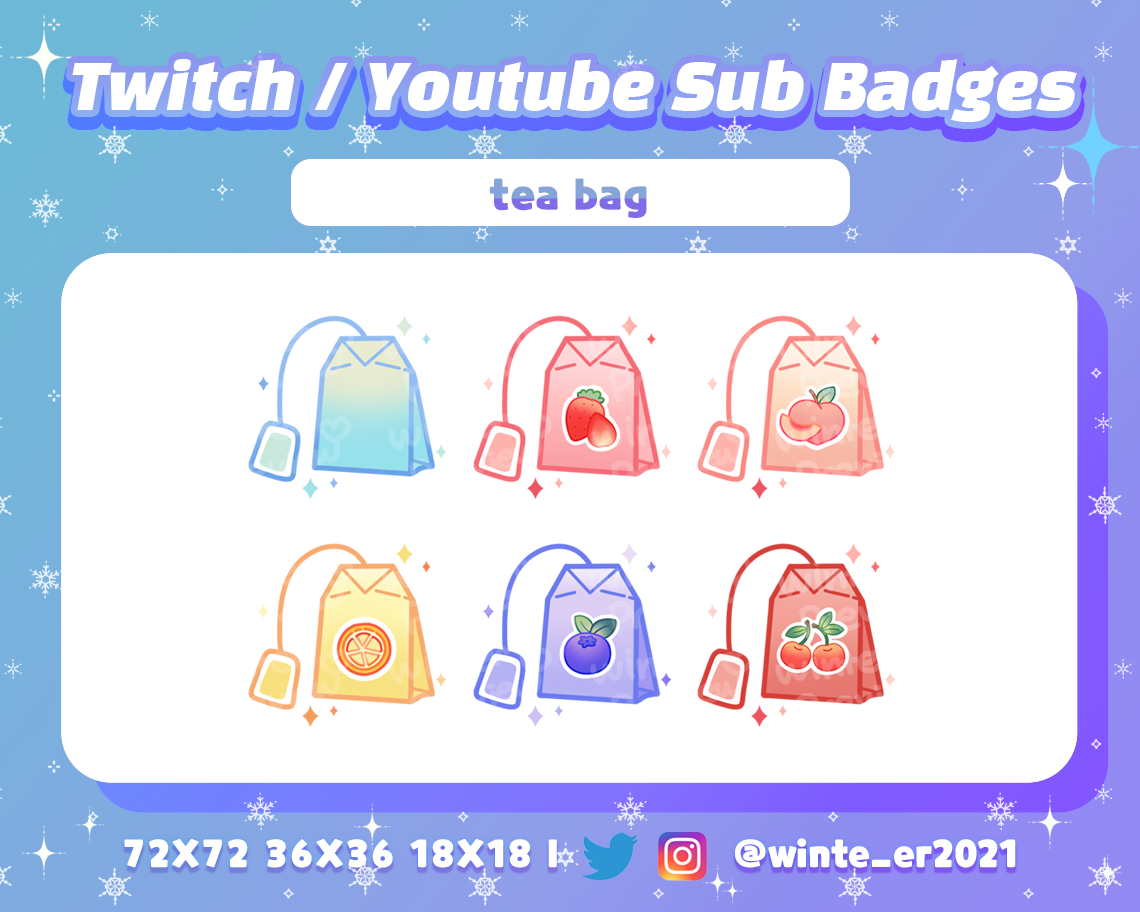 Tea Bag Twitch Sub Badges Pastel Bit Badges By Winteer21 On Deviantart Tea Bag Twitch Sub Badges Pastel Bit Badges By Winteer21 On Deviantart