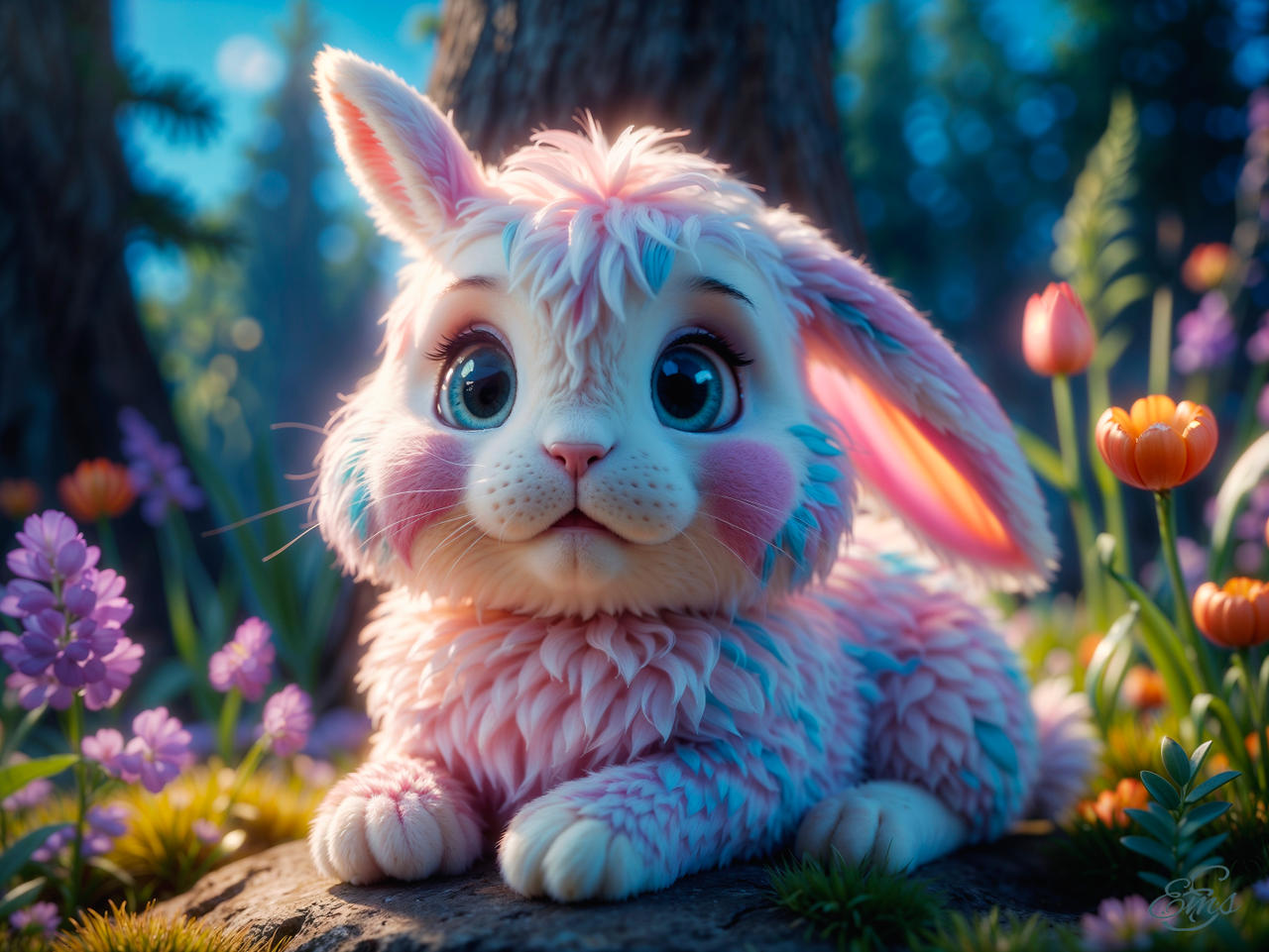 Festive Spring Bunny by Tigerlady316 on DeviantArt