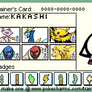 Kakashi's trainer card