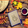 Little Hamster enjoying a fall day