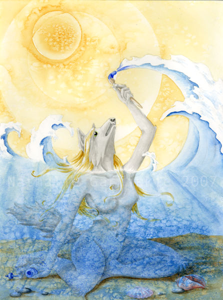 Goddess of the Sea by art-paperfox on DeviantArt