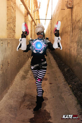 Tracer Cosplay Overwatch Punk Ultraviolet Skin 3