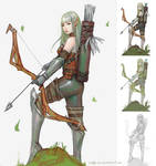 Female elf archer