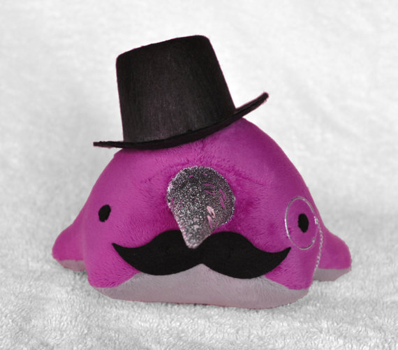 Dandy Raspberry Top Hat Narwhal 