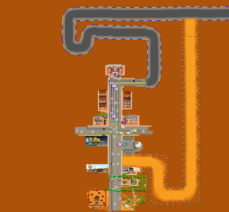 Radiator Spring Racers Line Map Radiator Springs Wheels Walls Loops by CarsVideoGame on DeviantArt