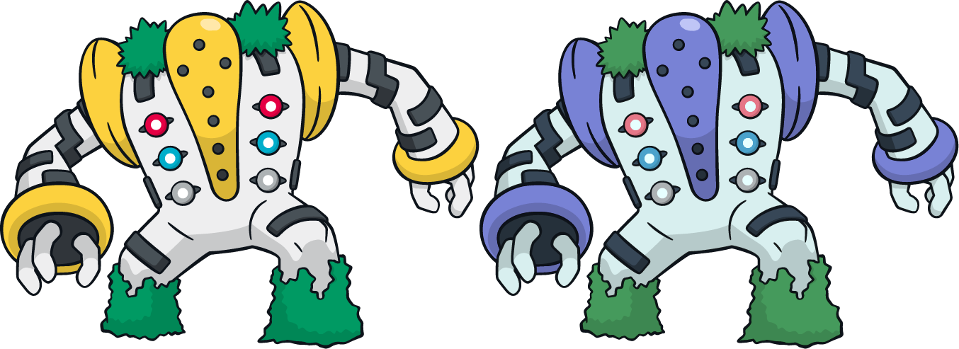 Regigigas normal et shiny by Legan666 on DeviantArt