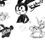 Oswald and mickey doodle dump