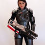 Commander Shepard cosplay with N7 Valkyrie