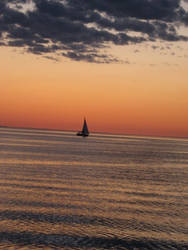 Sailing Sunset Lake