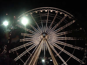 Ferris Wheel At Night