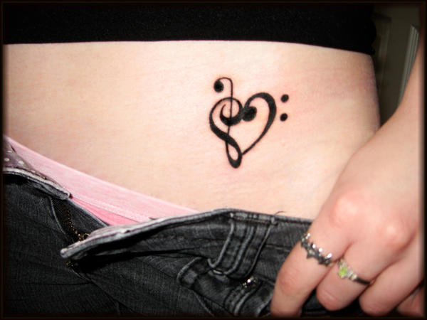 Music Heart Tattoo