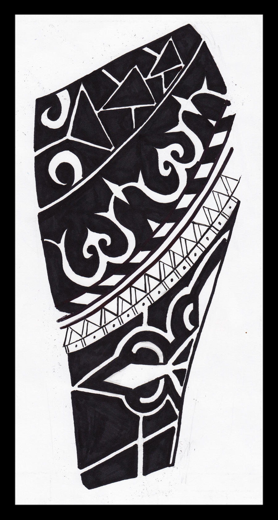 african tribal tattoo legflash by Selejt on DeviantArt