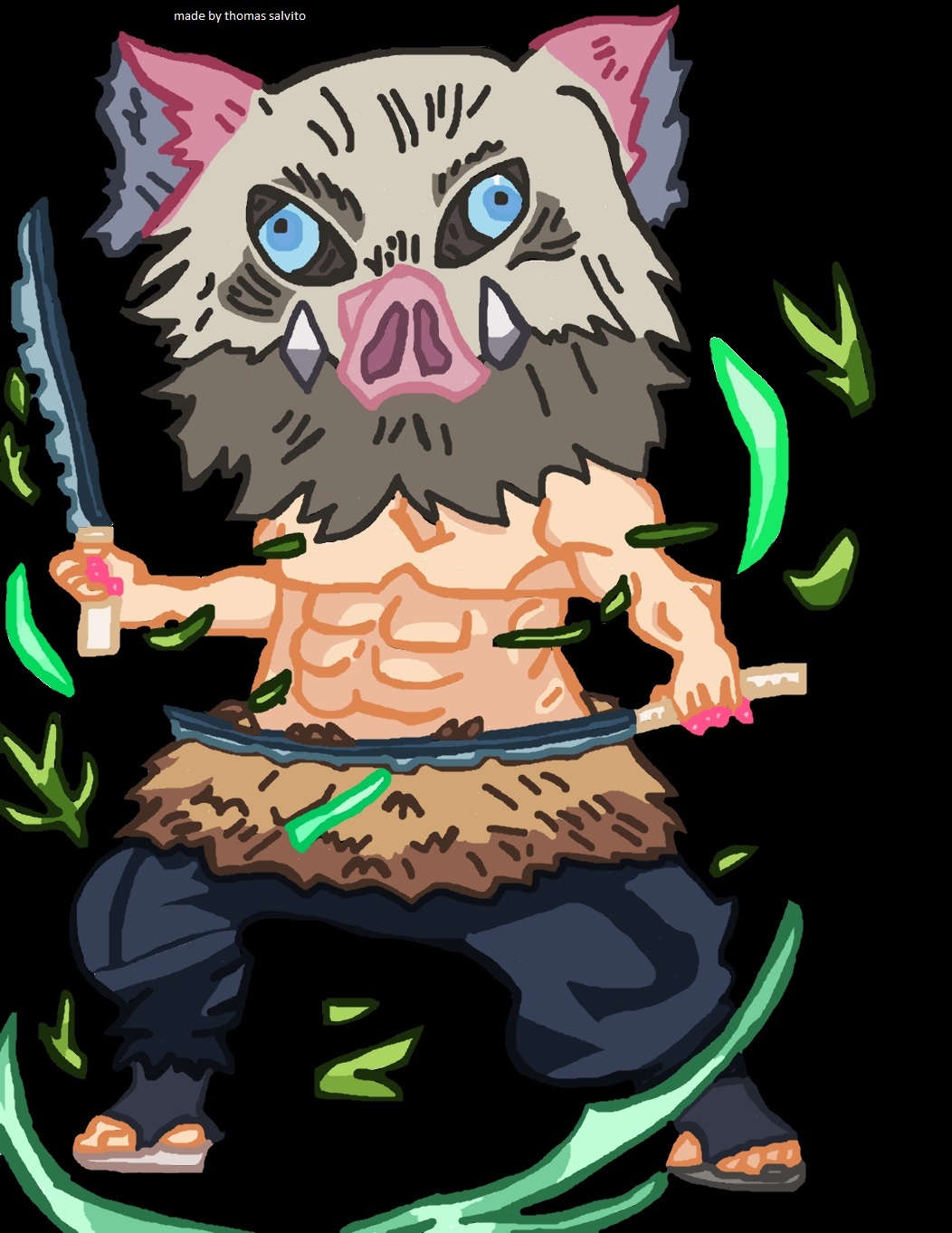 demon slayer Inosuke chibi by thomas102 on DeviantArt