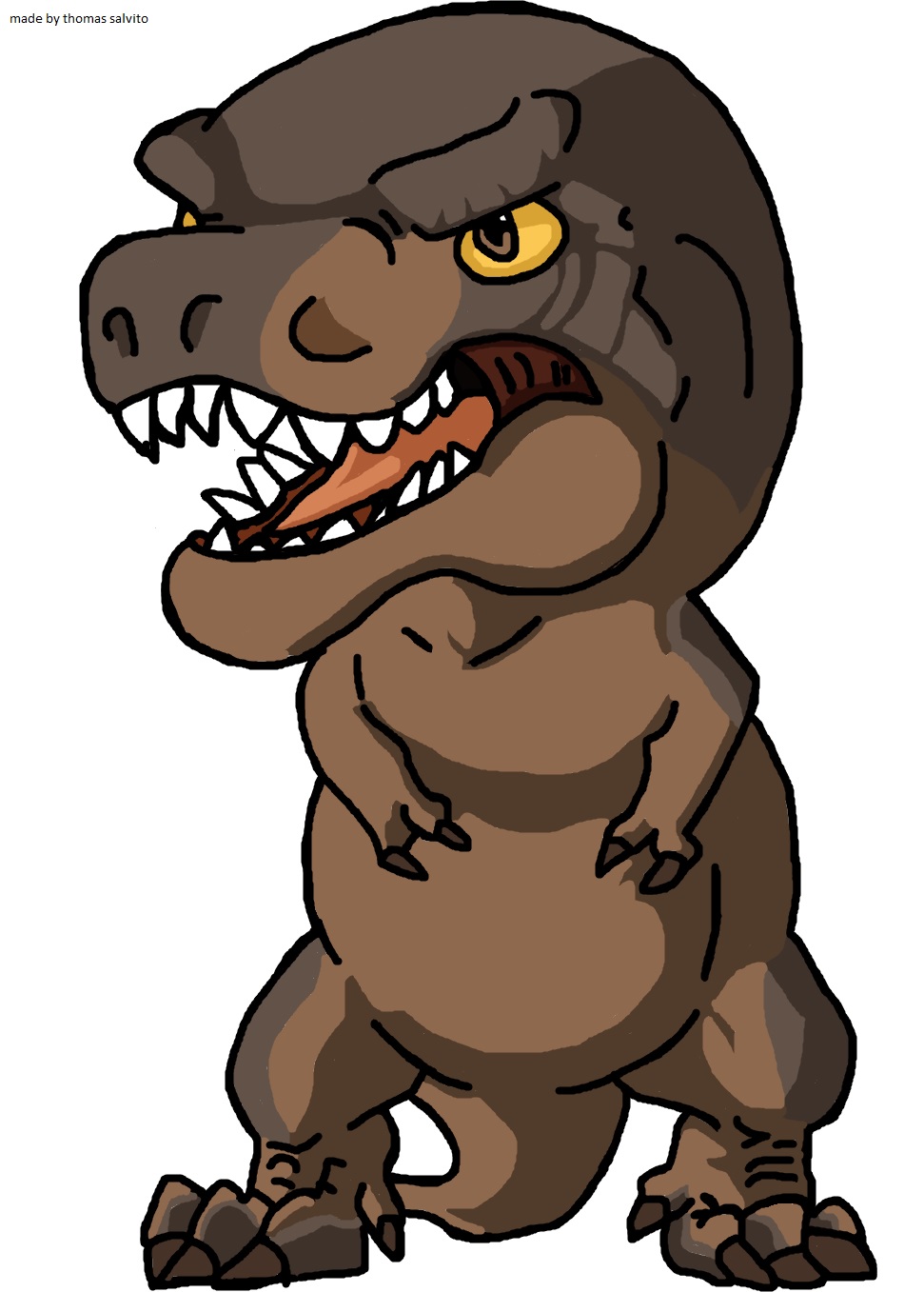 Chibi T-rex by thomas102 on DeviantArt