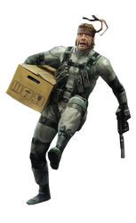 Solid Snake Running Render