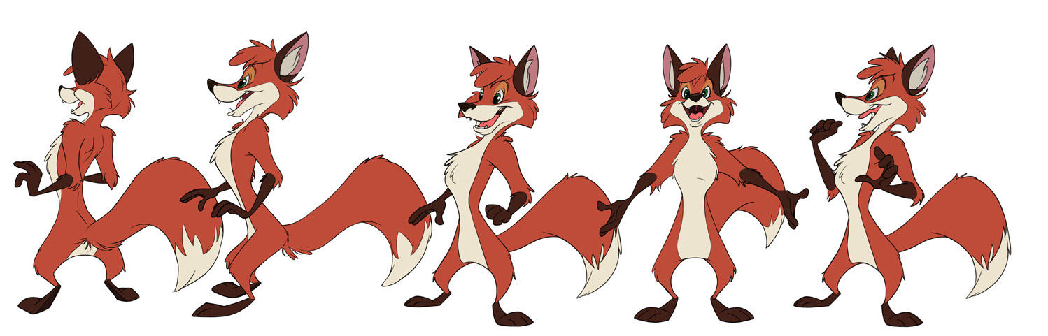 Fox Ear Rotation Fox character rotation by GregoryRoth on DeviantArt