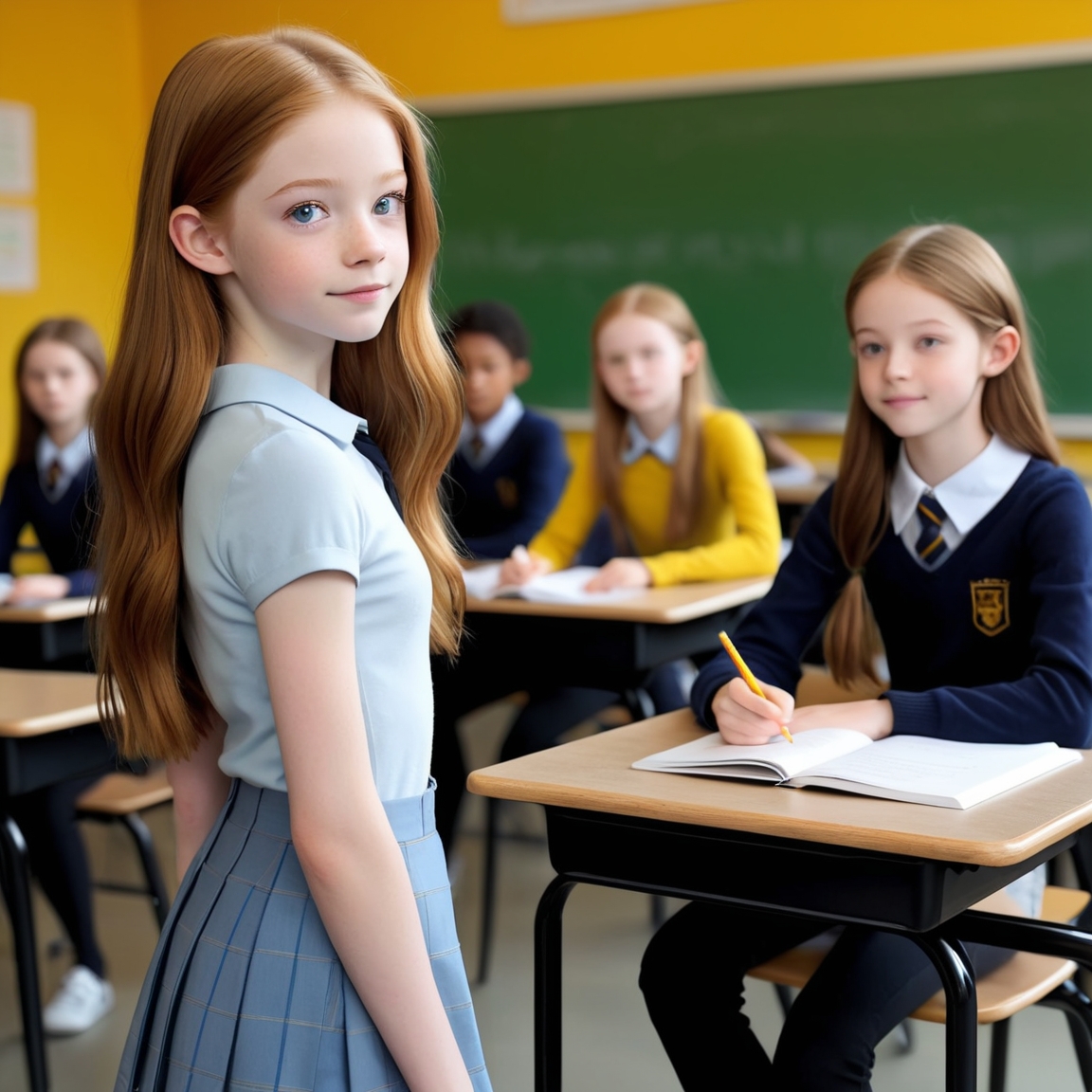 Schoolgirls by NessisAIart on DeviantArt