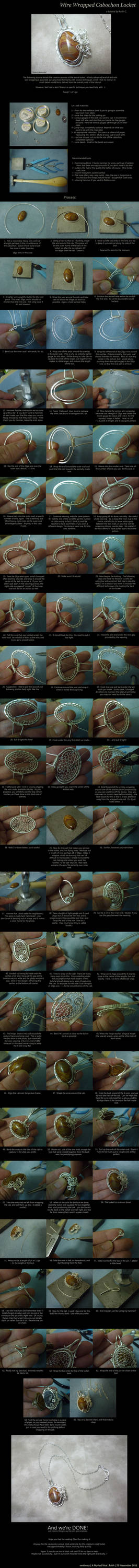 Wire Wrapped Cabochon Locket Tutorial