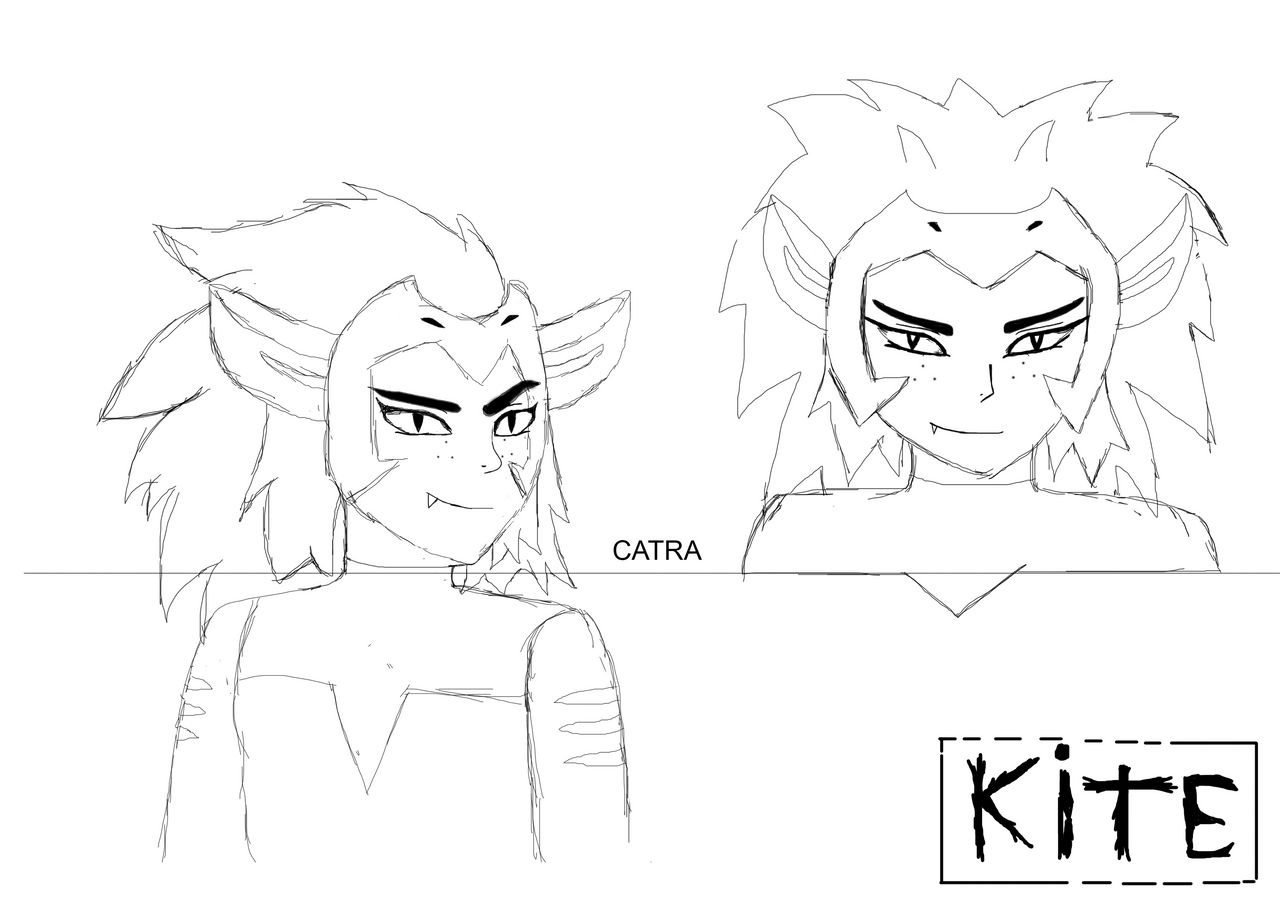 Chatra Drawing Catra from She-ra Sketch by KiteLayerS on DeviantArt