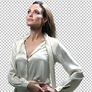 Angelina Jolie looking up PNG Image